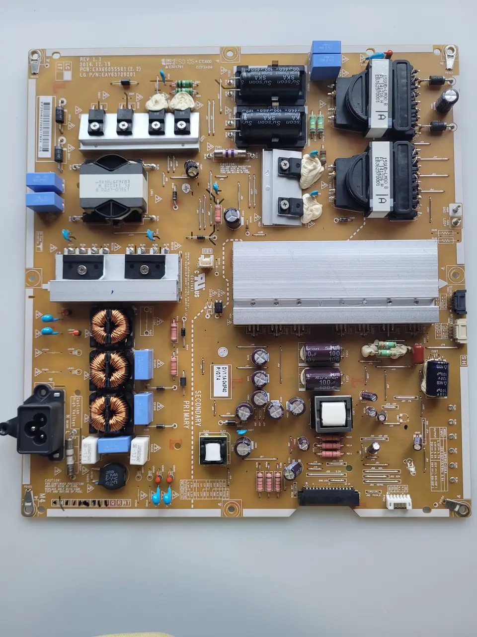 Плата блок живлення телевізора LG LGP55TJ-18U1 pldk-l703a 3pr02264a 55uk6300mlb та ін day