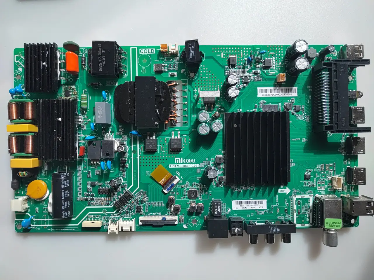Системна плата телевізора TPD.MS6886.PC791 XIAOMI 55D3000 L55M5-5ARU