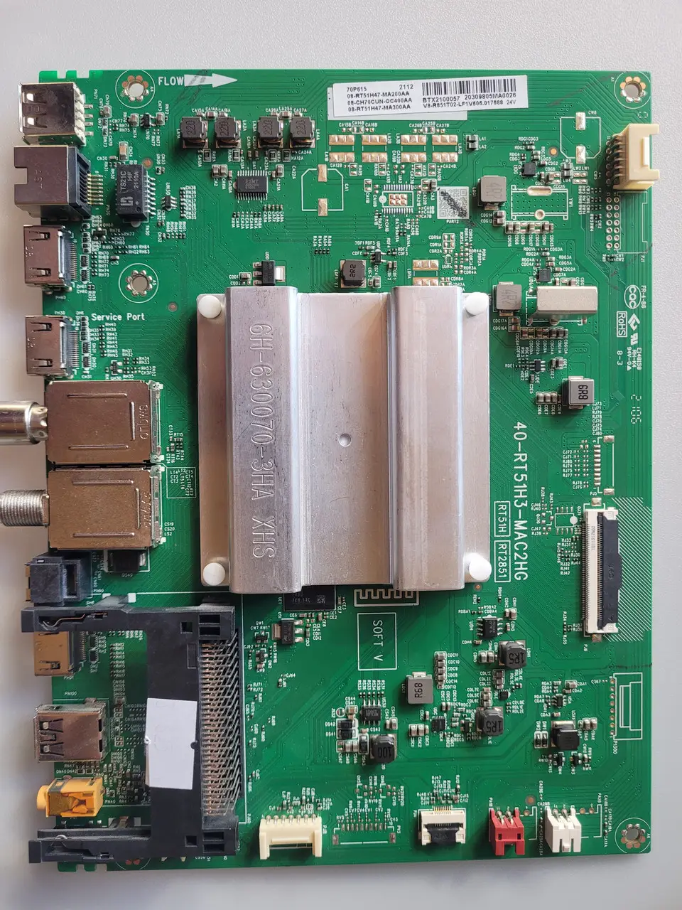 Системна плата телевізора TCL 70P615 40-R51H3-MAC2HG RT51H