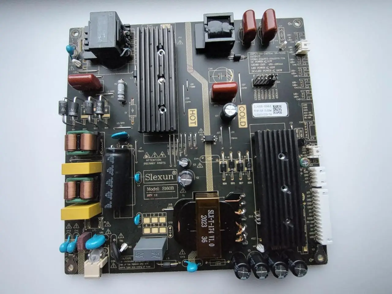 Плата блок живлення телевізора S160B-006A AKAI AK55D23UG