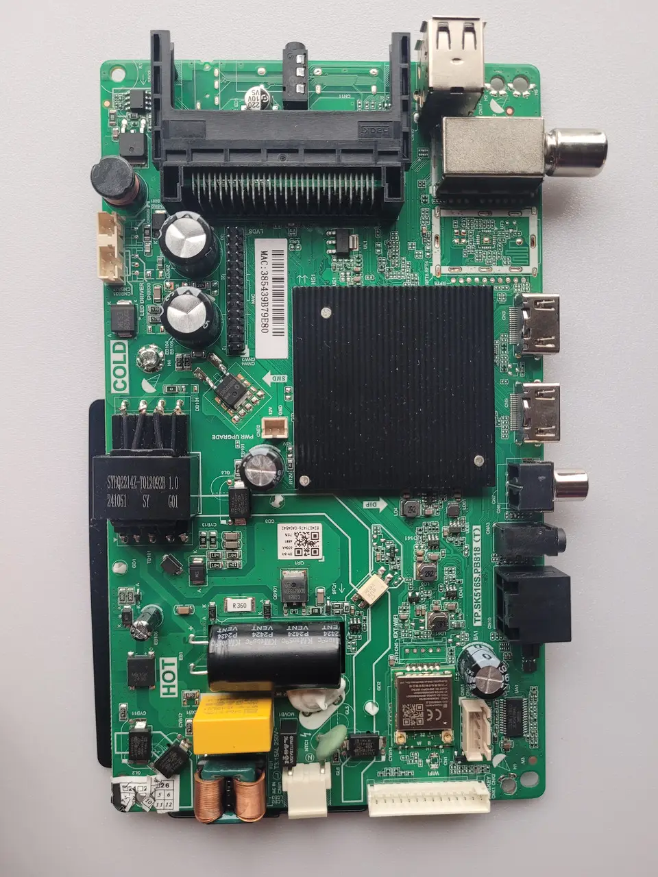 Системна плата телевізора Samsung UA34S00 TP.SK516S.PB818 (T) LC320DXJ-SHAC Lmds315-h26