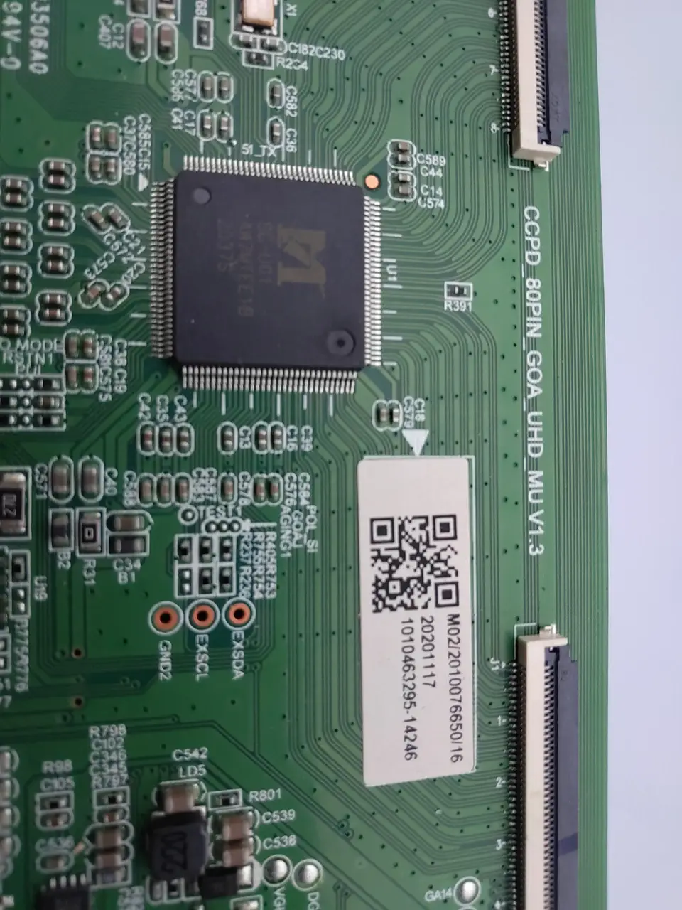 Плата T-Con CCPD_80pin_goa_uhd_mu v1.3