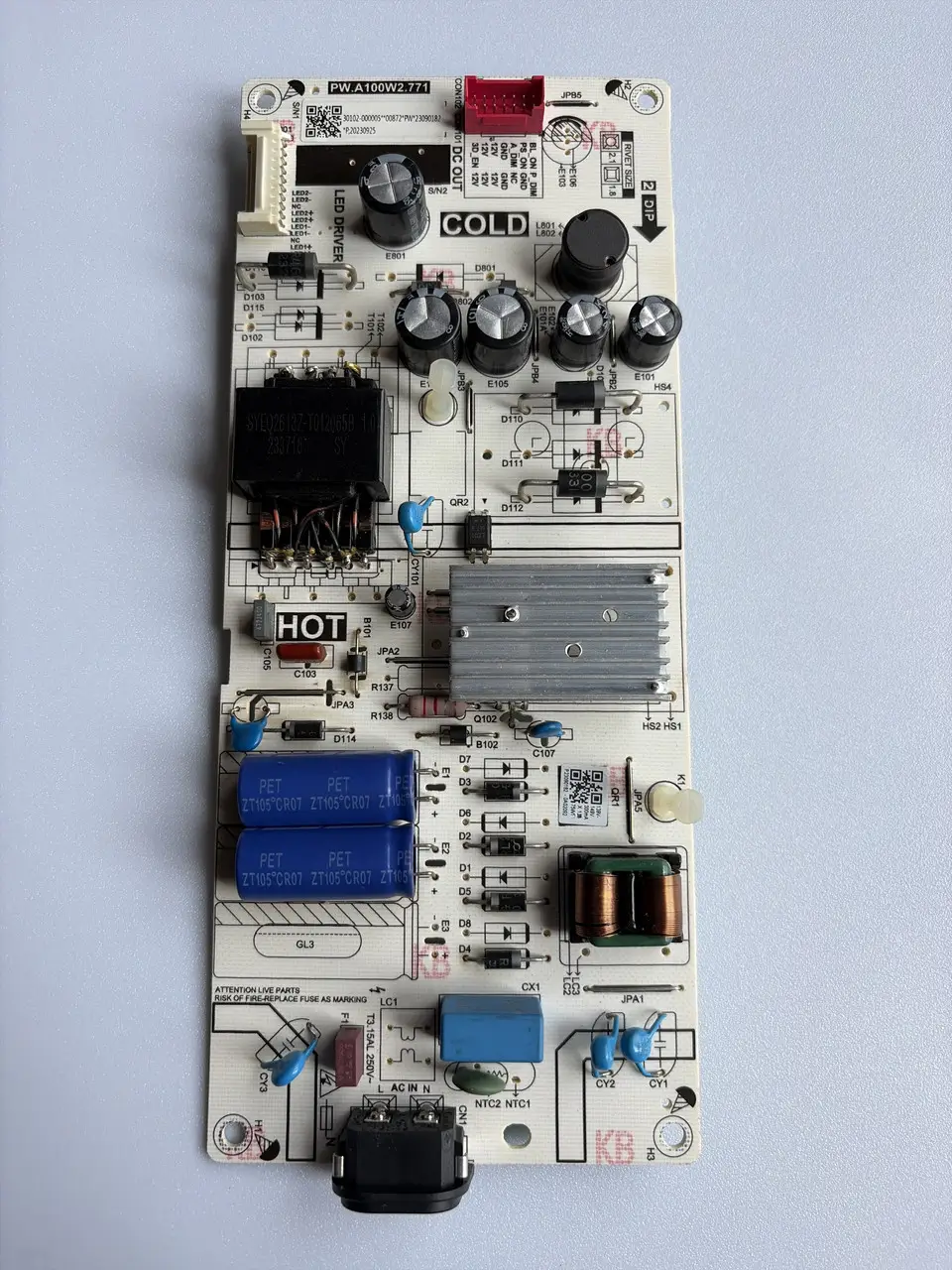 Плата питания телевизора TCL 43P735 PW.A100W2.771